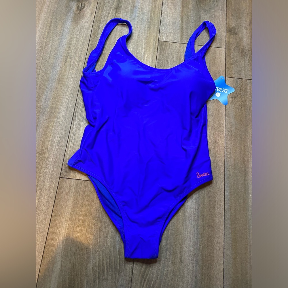 Breeza Royal blue, bathing suit, women, Large, 1PC Breeza Scoop, Style# W102